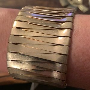 Kenneth Cole woven goldtone cuff bracelet